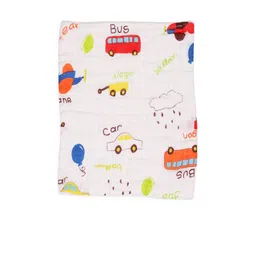 KICKS & CRAWL Infants Pack Of 3 Printed Cotton Wash Cloth image 2