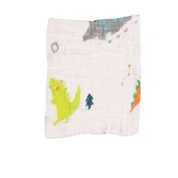 KICKS & CRAWL Infants Pack Of 3 Printed Cotton Wash Cloth image 3