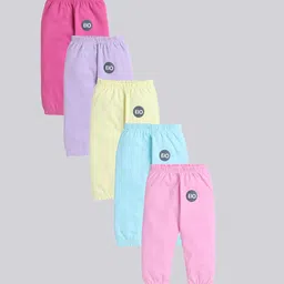 EIO Infants Kids Pack Of 5 Pure Cotton Joggers-picture-16