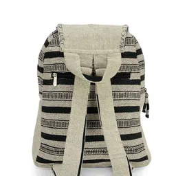 The House of Tara Women Striped Tasselled Backpack image 4