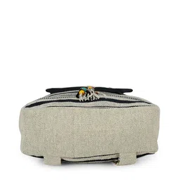 The House of Tara Women Striped Tasselled Backpack image 5