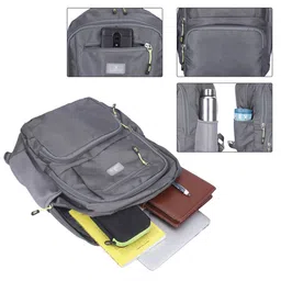 THE CLOWNFISH Digitech Unisex Padded 15.6 inch Laptop Backpack image 4