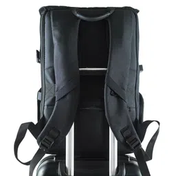 CARRIALL Unisex Black Backpack image 3