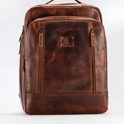 Picco Massimo Unisex Brown Backpacks-picture-35