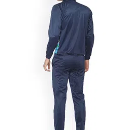 HPS Sports Men Navy Blue Printed Tracksuit image 4