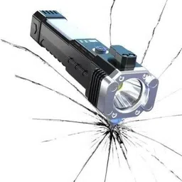 LED Flashlight with Magnets,hammer Torch 4in1 with Power Bank Rechargeable J46 Torch-image-94