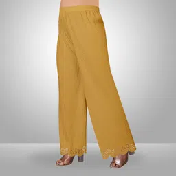 kiran impex Pack of 3 Women Straight Fit Multicolor Lycra Blend Trousers image 2
