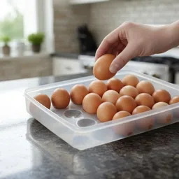 maxtid Plastic 24 Grid Poultry Egg Tray with Cover, 24 Eggs Storage Box for Farm Use Storage Basket-picture-25