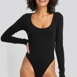 zerozabar Casual Regular Sleeves Solid Women Beige Top image 1