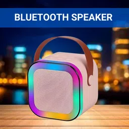 YAROH W12 (PORTABLE WIRELESS BLUETOOTH SPEAKER) Dynamic Thunder Sound & RGB LightZ393 10 W Bluetooth Laptop/Desktop Speaker image 1