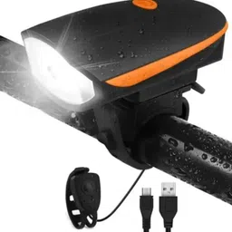 beembell Rechargeable Bike Horn & USB LED Light, 3 Modes LED Front Light-picture-20