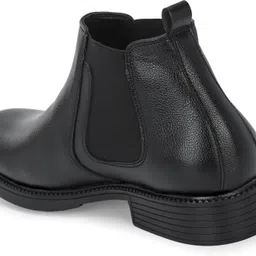 roadster Men Black Solid Casual Chunky Boots Boots For Men image 3