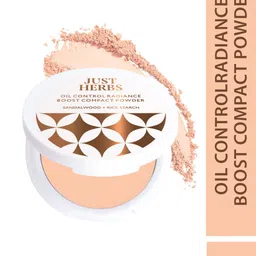 Just Herbs Sandalwood & Rice Starch Oil Control Radiance Boost Compact Powder - Beige 04-picture-13