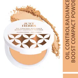 Just Herbs Sandalwood & Rice Starch Oil Control Radiance Boost Compact Powder - Coffee 06-picture-41