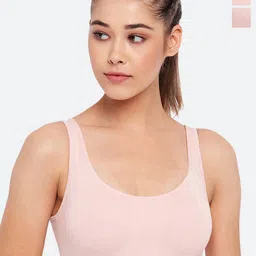 Enamor Pack of 2 Full Coverage Non Padded Workout Bras With All Day Comfort-image-54