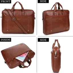 jairaj Men & Women Tan Messenger Bag image 5