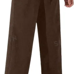 supermis Women Flared Brown Cotton Blend Trousers image 3