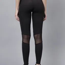 cosvos Solid Women Black Tights image 2