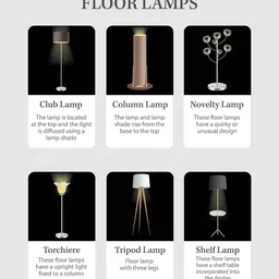 Homesake Beige Contemporary Handcrafted Club Lamp with Shade image 4