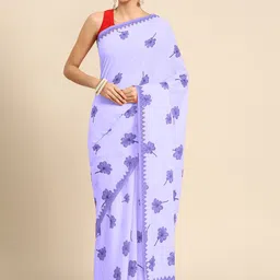 BUTA BUTI Floral Pure Cotton Saree-image-21