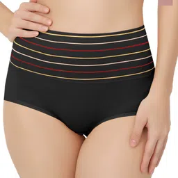 Bella Voste Pack Of 2 Striped High Waist Tucker Tummy Shapewear-image-52