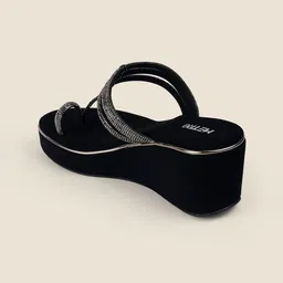 Metro Embellished Wedge Heel Sandals image 3