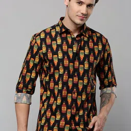 SHOWOFFFF Men Comfort Slim Fit Printed Casual Shirt-image-65