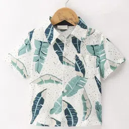 DUTT CREATION Boys Pack of 2 Classic Fit Floral Printed Spread Collar Cotton Casual Shirts image 4