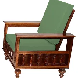 Lazi Green Polyester Sofa Cover image 2