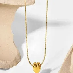 Yugosmile Gold Plated Stainless Steel Pendant with Chain-picture-34