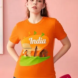 GAB Women Printed Pockets T-shirt-image-93