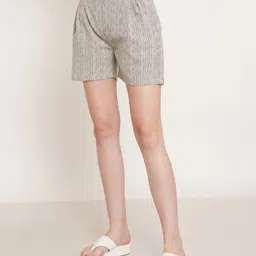 JAPER KURTI Women Striped Technology Shorts image 2