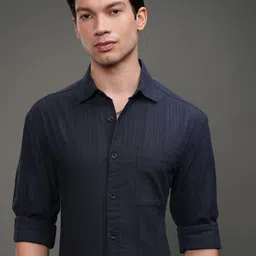 HIGHLANDER Men Opaque Striped Casual Shirt-image-53