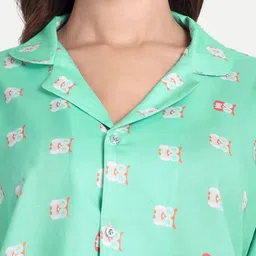 TILISM Printed Pure Cotton Shirt With Shorts Co-Ords image 2