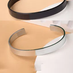 Anouk Men Set Of 2 Brass-Plated Stainless Steel Cuff Bracelets-picture-31