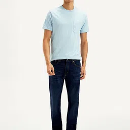 Levis Men Classic Straight Fit Mid-Rise Light Fade Stretchable Jeans-image-82