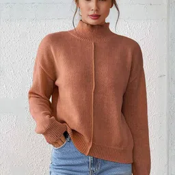 Blooming Tales Women High Neck Long Sleeves Pullover-picture-28