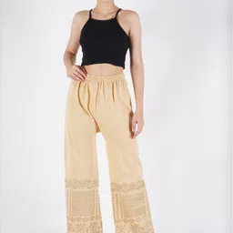 CROWN KING Women Printed Easy Wash Trousers-image-37