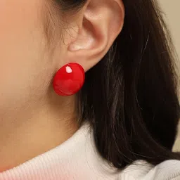 SOHI Women Handcrafted Contemporary Studs Earrings-picture-21