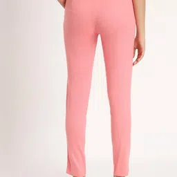 besolid Tailored Women Mid-Rise Plain Super Slim Fit Cigarette Trousers image 5