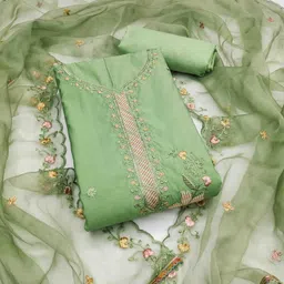 KIMISHA Embroidered Unstitched Dress Material-picture-32