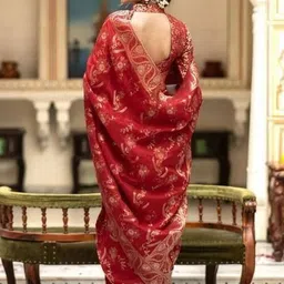 VelvetHue Ethnic Motifs Zari Art Silk Heavy Work Banarasi Saree image 2