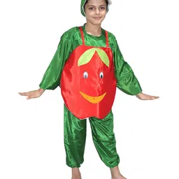 Kaku Fancy dresses Kids Apple Fruits Costume Set image 1
