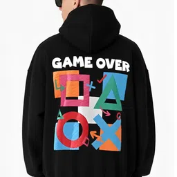 BDSQUARE Men Printed Hooded Sweatshirt image 3