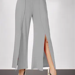 OOMPH! FACTOR Women Relaxed Pleated Trousers-image-51