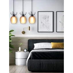 KINIS Black Glass Quirky Ceiling Lamp image 4