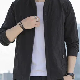 KPOP Men Lightweight Bomber Jacket image 2