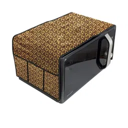 The Furnishing Tree Waterproof & Dustproof PVC Microwave Oven Top Cover with 6 Utility Pockets Pack-picture-24