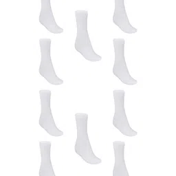 MUKHAKSH Girls Pack Of 10 Cotton Calf Length Socks-picture-34