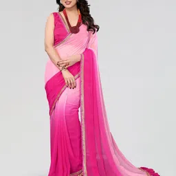 Civamee Ombre Embroidered Saree-picture-17